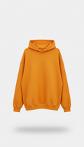 Oversized hoodie in deck orange